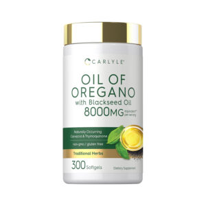 Aceite de Orégano con Comino Negro 8000 mg  300 cápsulas