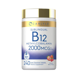B12 Vitamina 2000 mcg, 240 tabletas de disolución rápida