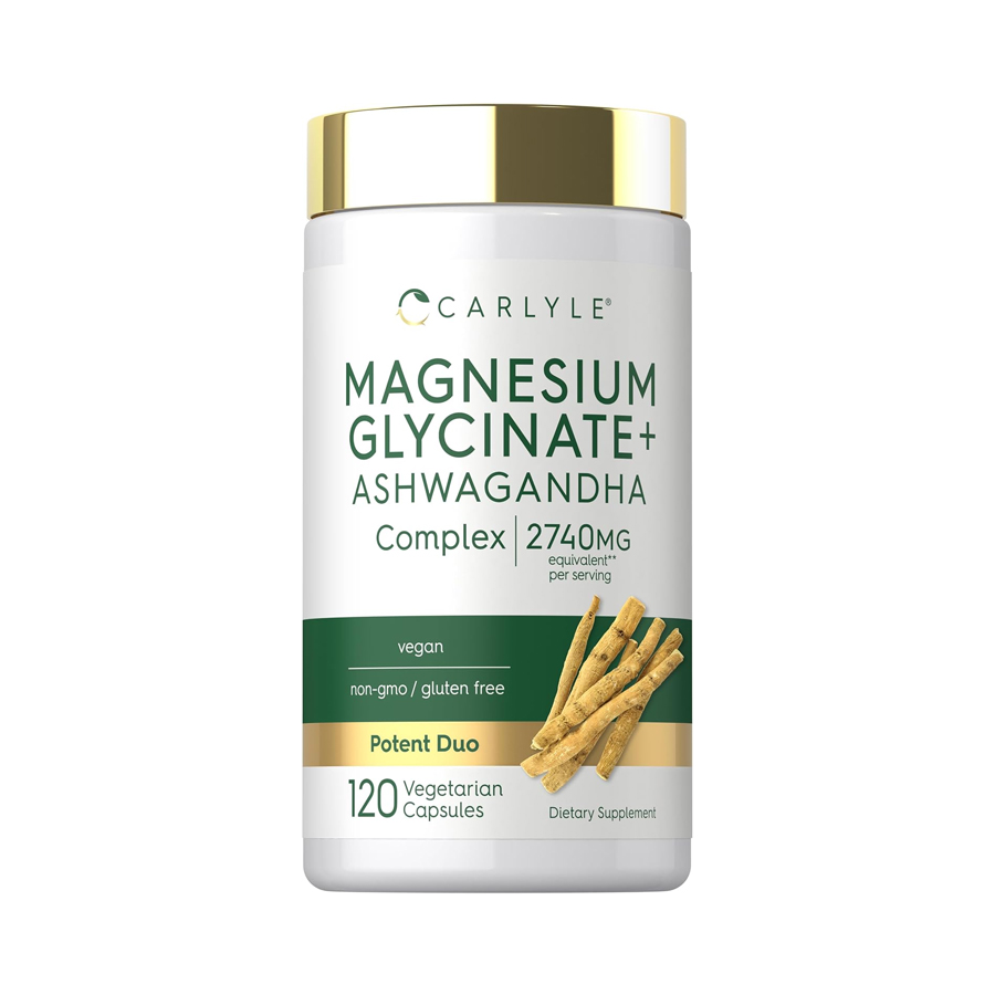 Glicinato de Magnesio con Ashwagandha 2740 mg 120 Cápsula
