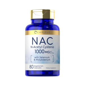NAC Suplemento N-acetil cisteína 1000 mg 80 cápsulas